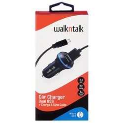 WnT Car Charger   Sync Cable Micro USB